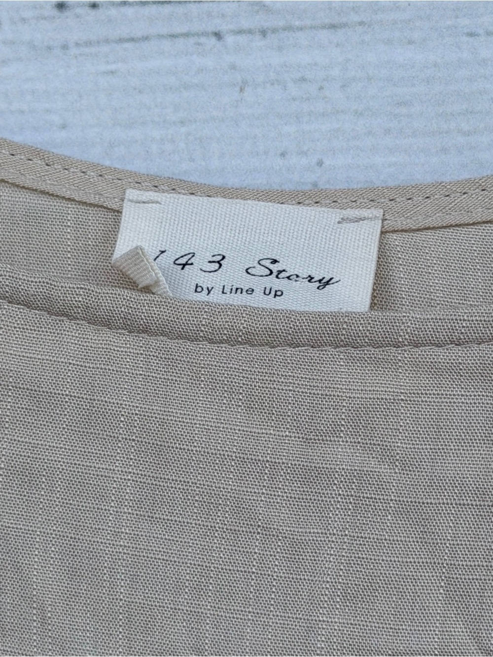 1.4.3. Story by Line Up Beige Ruffle Sleeve Blouse - Picture 3 of 6